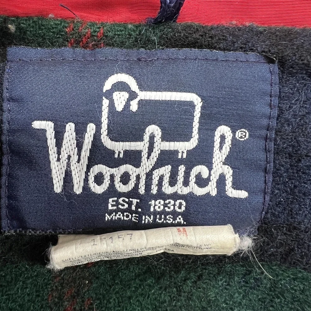 Vintage Woolrich Jacket Mens M Red Bomber Wool Lined Outdoor‎ Made USA 80s